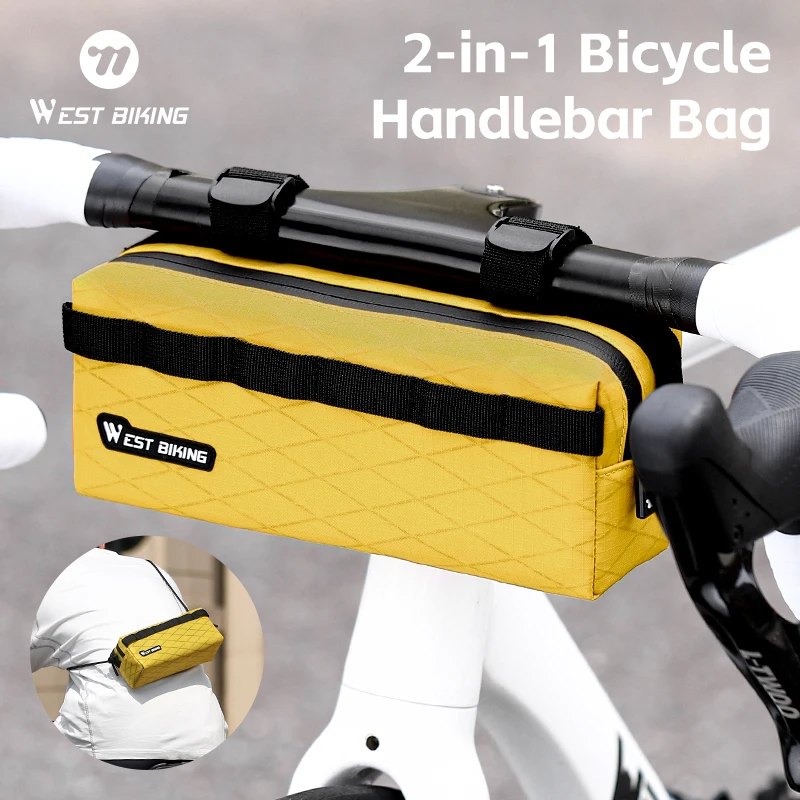 WEST BIKING WEST BIKING Handlebar Bag 2-in-1 Portable 2L Large Capacity Bike Handlebar Bag MTB Road Cycling Travel Crossbody Bag
WEST BIKING WEST BIKING Handlebar Bag 2-in-1 Portable 2L Large Capacity Bike Handlebar Bag MTB Road Cycling Travel Crossbody Bag