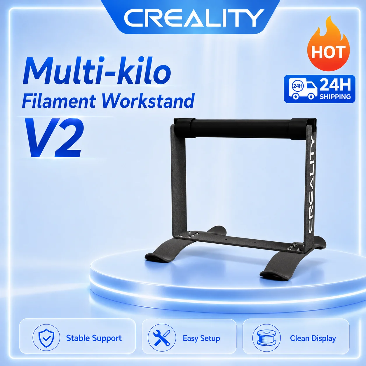 3d Printer Multi-kilogram Filament Workbenchv2,filament Shelf, Filament Holder, Compatible With Fdm Automatic Refill Machine And
3d Printer Multi-kilogram Filament Workbenchv2,filament Shelf, Filament Holder, Compatible With Fdm Automatic Refill Machine And