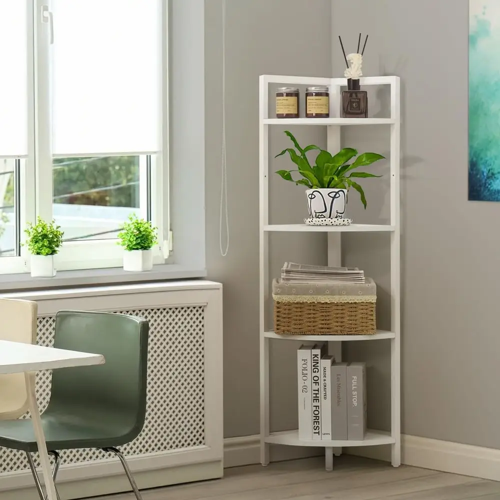 4 Tier Shel, 46.5-Inch Tall Bookshel, Metal e Display Rack, Round Shel Unit Rack, Small Stand or Bathroom, Living Room, Hom
4 Tier Shel, 46.5-Inch Tall Bookshel, Metal e Display Rack, Round Shel Unit Rack, Small Stand or Bathroom, Living Room, Hom