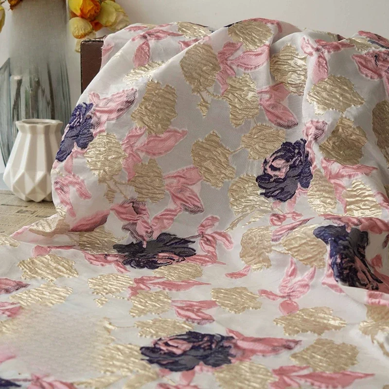 3D тисненое золото, синее, розовое жаккардовое платье с цветочным принтом, весна-лето, пышное платье, модный текстиль, женский материал для официальной одежды
3D тисненое золото, синее, розовое жаккардовое платье с цветочным принтом, весна-лето, пышное платье, модный текстиль, женский материал для официальной одежды