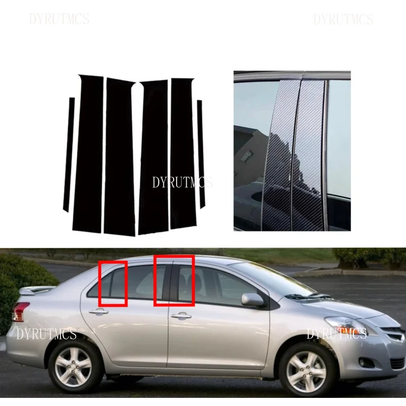 6pcs Fit For Toyota Yaris XP90 Sedan 2005-2010 2011 2012 2013 Silvery Carbon Glossy Black Pillar Posts Door Cover Window Trim
6pcs Fit For Toyota Yaris XP90 Sedan 2005-2010 2011 2012 2013 Silvery Carbon Glossy Black Pillar Posts Door Cover Window Trim