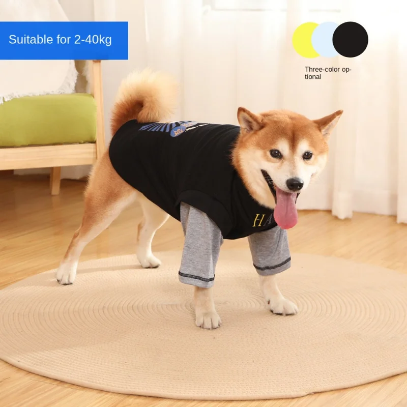 Small Medium Large Dogs Spring Summer Autumn Thin Two-Legged Labrador Shiba Inu Milk Tea Life-Saving Elbow Dog Clothe
Small Medium Large Dogs Spring Summer Autumn Thin Two-Legged Labrador Shiba Inu Milk Tea Life-Saving Elbow Dog Clothe