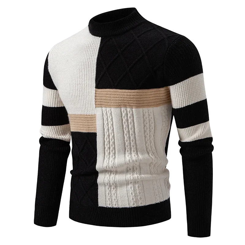 2024 High Quality Men's New Autumn and Winter Casual Warm Color Block Sweater Knit Tops Man Clothes
2024 High Quality Men's New Autumn and Winter Casual Warm Color Block Sweater Knit Tops Man Clothes