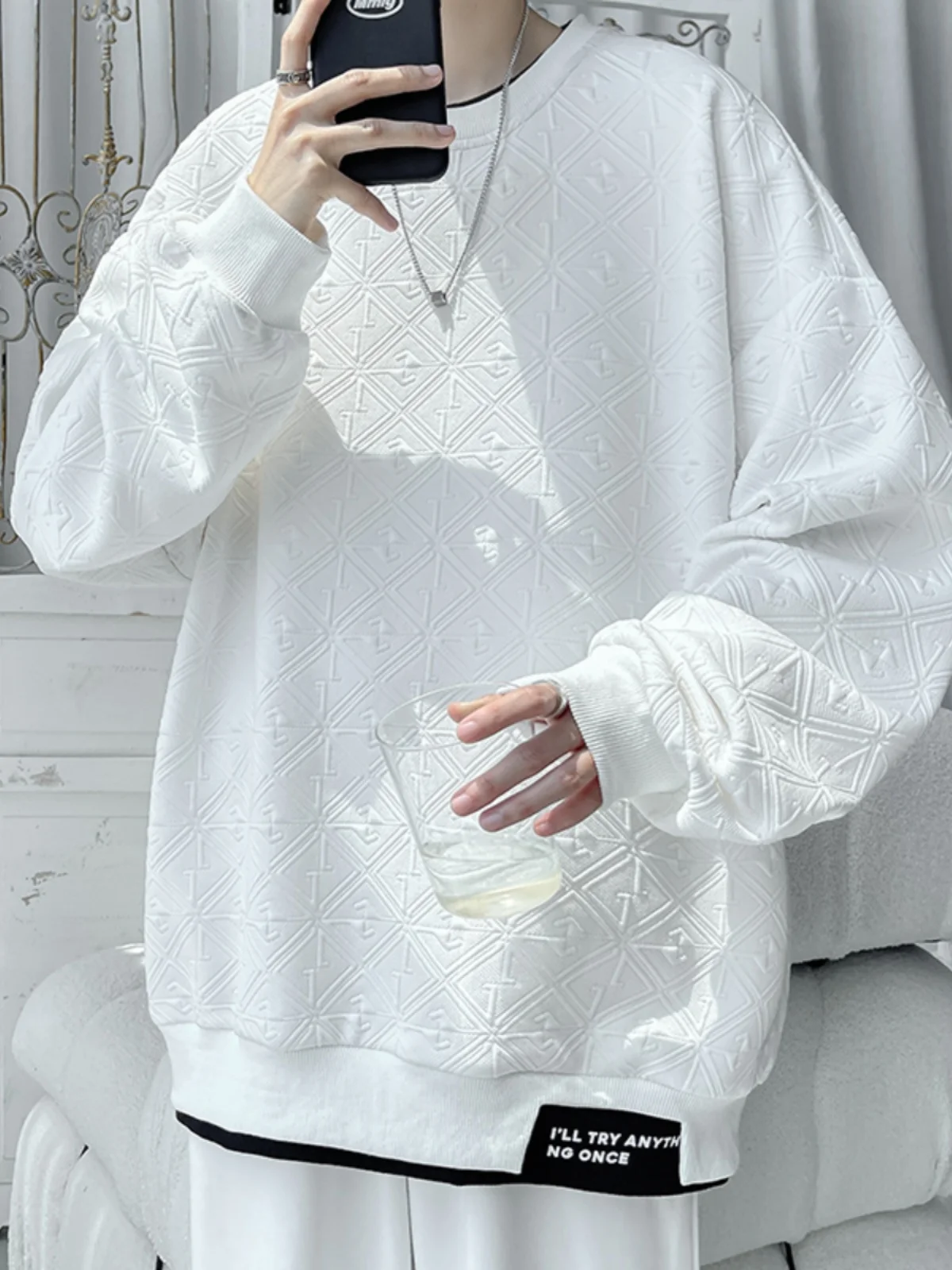 Trendy American High Street Hoodie Sweatirt Fake Two-Piece Spring Autumn Youth Casual Loose Fit round Ne No Zipper
Trendy American High Street Hoodie Sweatirt Fake Two-Piece Spring Autumn Youth Casual Loose Fit round Ne No Zipper