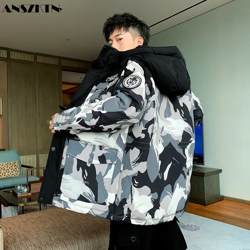ANSZKTN Trend tooling thick coat embroidery cargo sold big pockets camouflage puffer down jacket
ANSZKTN Trend tooling thick coat embroidery cargo sold big pockets camouflage puffer down jacket