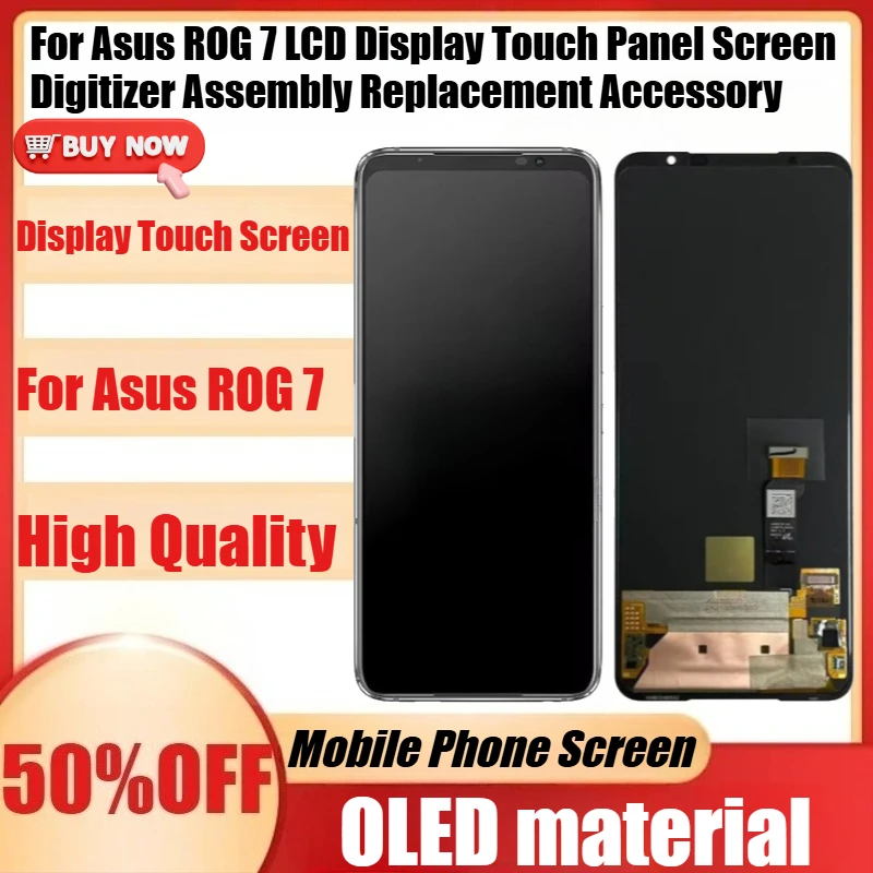 New OLED for Asus ROG 7 LCD Display Touch Panel Screen Digitizer Assembly Replacement Accessory for ROG 7
New OLED for Asus ROG 7 LCD Display Touch Panel Screen Digitizer Assembly Replacement Accessory for ROG 7