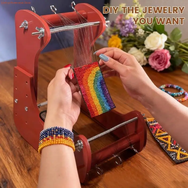 F92D Multi Position Wooden Beading Loom Stand With Angled Warp Design For Comfortable Jewelry Creation
F92D Multi Position Wooden Beading Loom Stand With Angled Warp Design For Comfortable Jewelry Creation