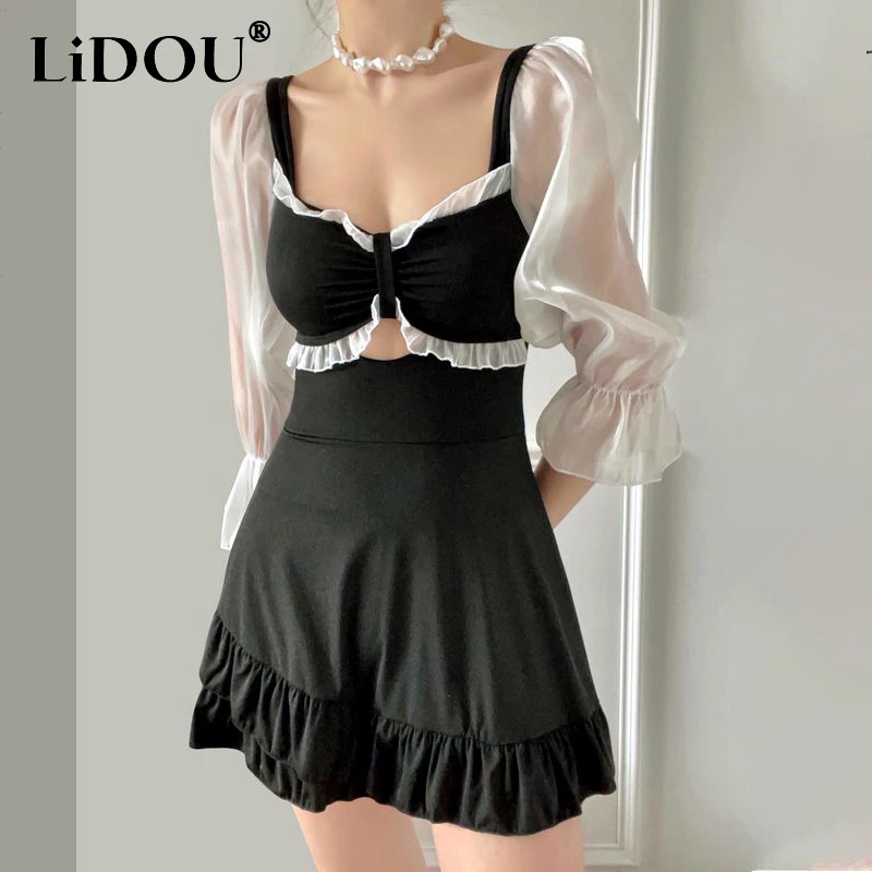 2023 Korean Fashion Summer Swimsuits Women Solid Color Neat Chic Casual Elegant Aesthetic Bikinis Set Patchwork Female Clothes
2023 Korean Fashion Summer Swimsuits Women Solid Color Neat Chic Casual Elegant Aesthetic Bikinis Set Patchwork Female Clothes