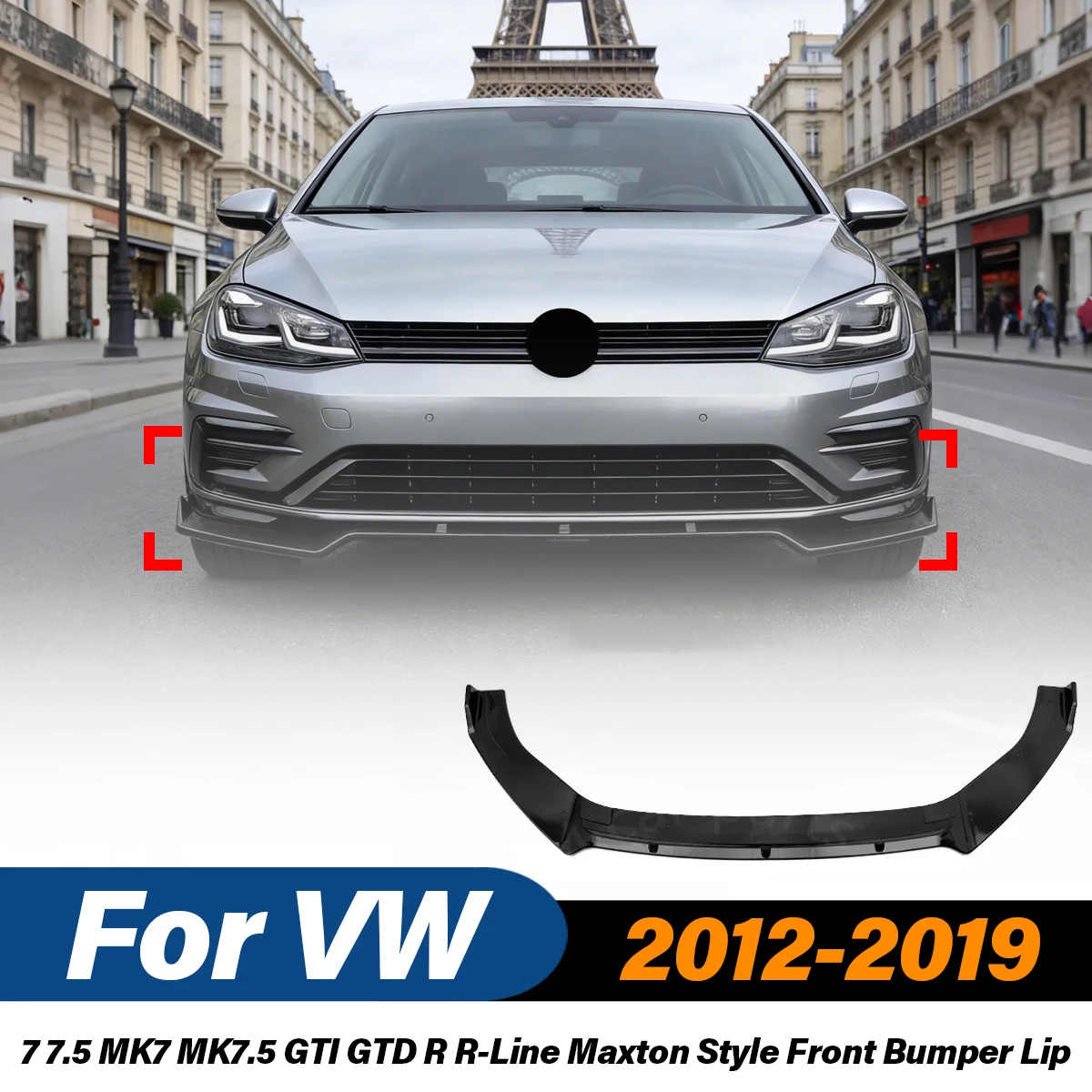 For VW Golf 7 7.5 MK7 MK7.5 GTI GTD R R-Line 2012 2013 2014 2015 2016 2017 2018 2019 Front Bumper Spoiler Lip ABS Car Body Kit
For VW Golf 7 7.5 MK7 MK7.5 GTI GTD R R-Line 2012 2013 2014 2015 2016 2017 2018 2019 Front Bumper Spoiler Lip ABS Car Body Kit