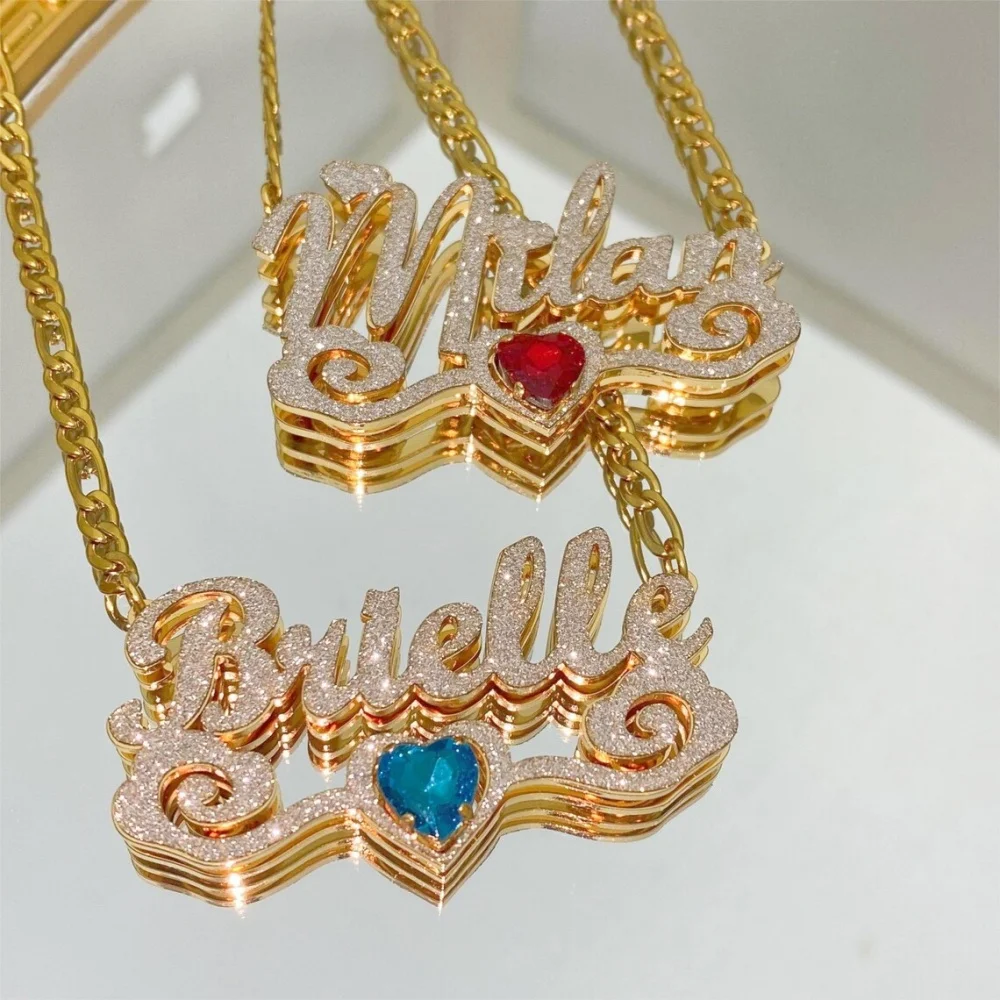 LeeChee Cloud Heart Zircon Custom Name Silver Sticker Necklace Personalized Jewelry Gift
LeeChee Cloud Heart Zircon Custom Name Silver Sticker Necklace Personalized Jewelry Gift