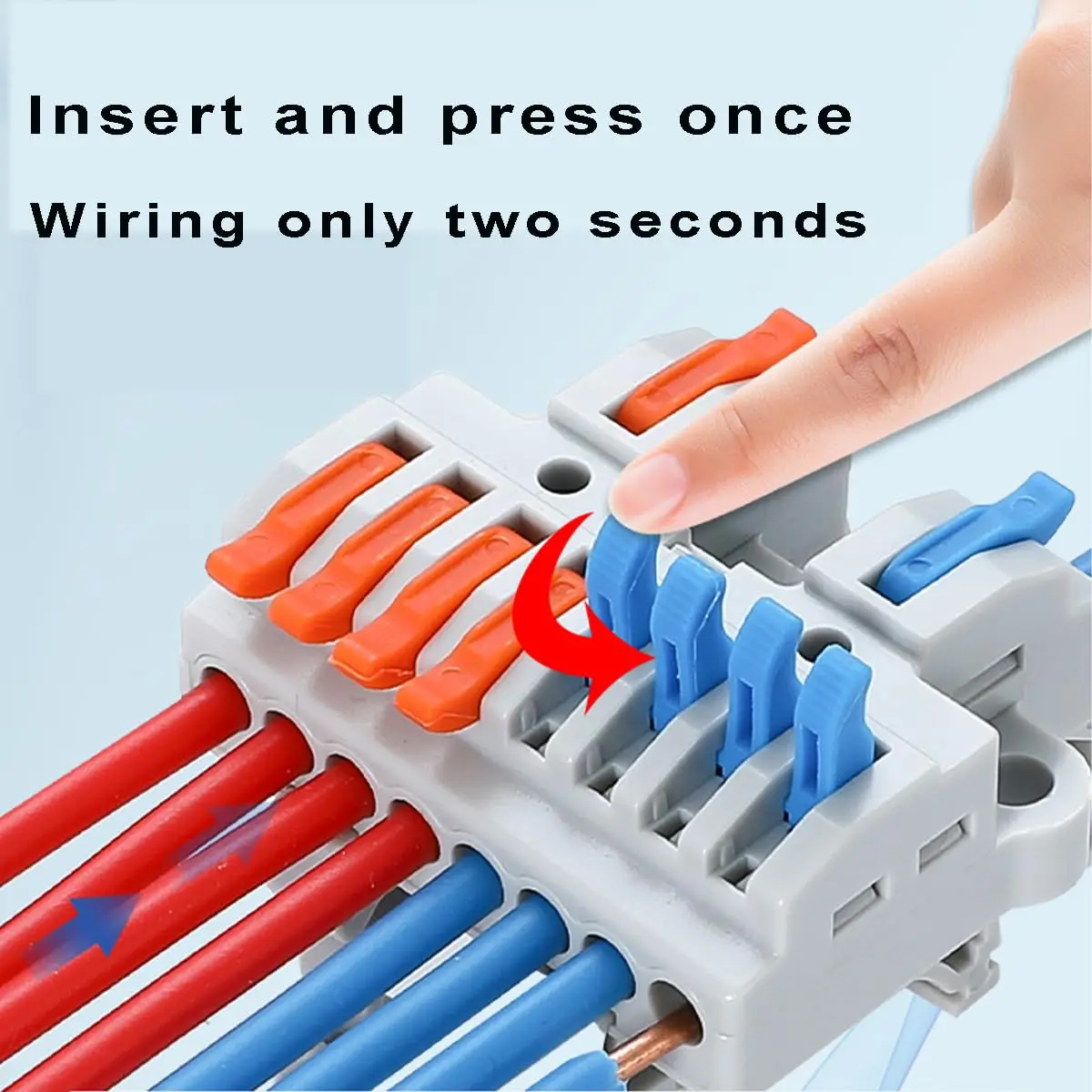 5pcs DIN Rail Terminal Blocks, DIY Splicing Wire Connectors for Circuit Inline 18-12AWG 2 in 8 Out / 2 in 10 out
5pcs DIN Rail Terminal Blocks, DIY Splicing Wire Connectors for Circuit Inline 18-12AWG 2 in 8 Out / 2 in 10 out