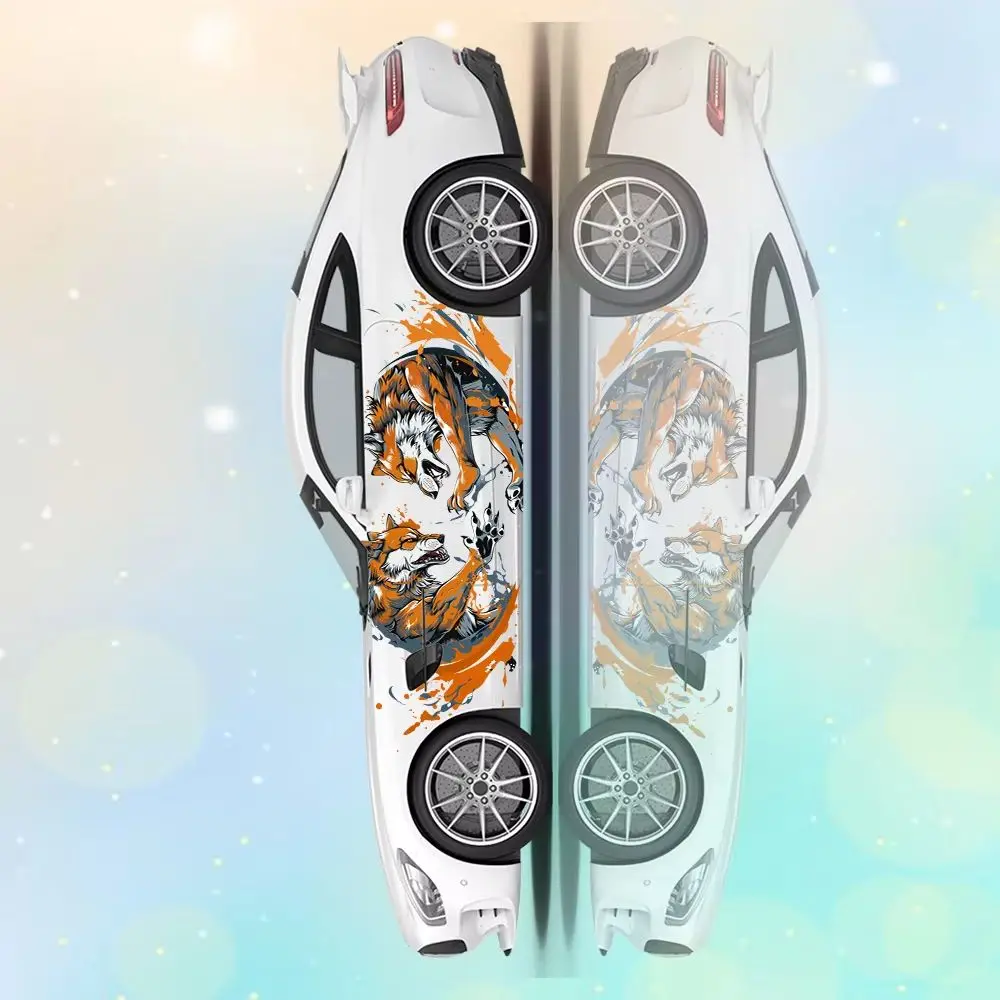 Two Evil Wolves Fighting Car Vinyl Wraps Decal Self-adhesive PVC Sticker Suitable for Trucks SUV Decoration Auto Accessories
Two Evil Wolves Fighting Car Vinyl Wraps Decal Self-adhesive PVC Sticker Suitable for Trucks SUV Decoration Auto Accessories