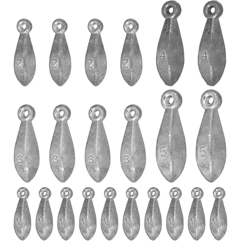 Complete 22-Piece Fishing Sinker Set: 1-5oz Weights for Saltwater & Freshwater Bass Casting
Complete 22-Piece Fishing Sinker Set: 1-5oz Weights for Saltwater & Freshwater Bass Casting