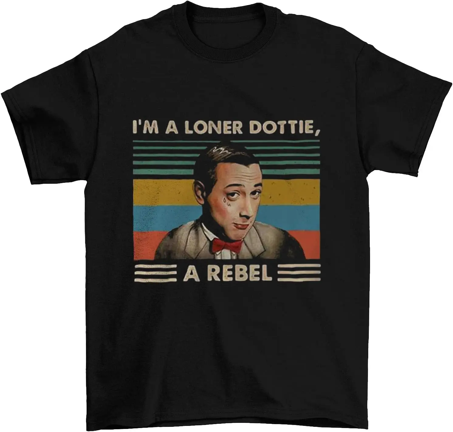 Винтажная футболка Pee Wee Herman Im A Loner Dottie A Rebel, классическая рубашка из фильма, забавная футболка черного цвета
Винтажная футболка Pee Wee Herman Im A Loner Dottie A Rebel, классическая рубашка из фильма, забавная футболка черного цвета