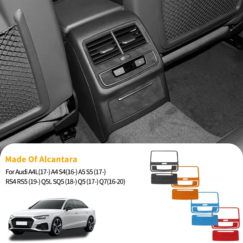 For Audi A4 S4 A4L A5 S5 Q5 Car Rear Air Vent + Cigarette Lighter Panel Trim Sticker Auto Interior Accessories Made of Alcantara
For Audi A4 S4 A4L A5 S5 Q5 Car Rear Air Vent + Cigarette Lighter Panel Trim Sticker Auto Interior Accessories Made of Alcantara