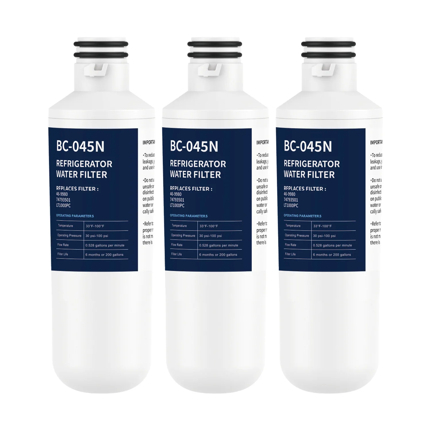 DAYEAR Refrigerator Water Filter Replacement 3 Pack for LT1000PC/PCS ADQ747935 LFXC22526S ADQ74793501 MDJ64844601 46-9980
DAYEAR Refrigerator Water Filter Replacement 3 Pack for LT1000PC/PCS ADQ747935 LFXC22526S ADQ74793501 MDJ64844601 46-9980