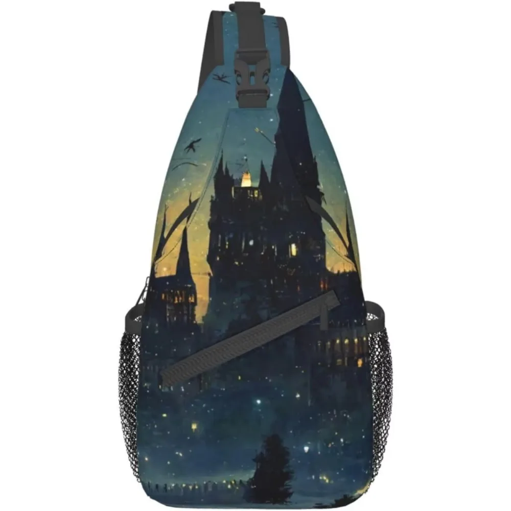 Halloween Wizard Castle Sling Bag Lightweight Crossbody Backpack for Women Men Hiking Travel Over The Shoulder Bag Pouch Daypack
Halloween Wizard Castle Sling Bag Lightweight Crossbody Backpack for Women Men Hiking Travel Over The Shoulder Bag Pouch Daypack