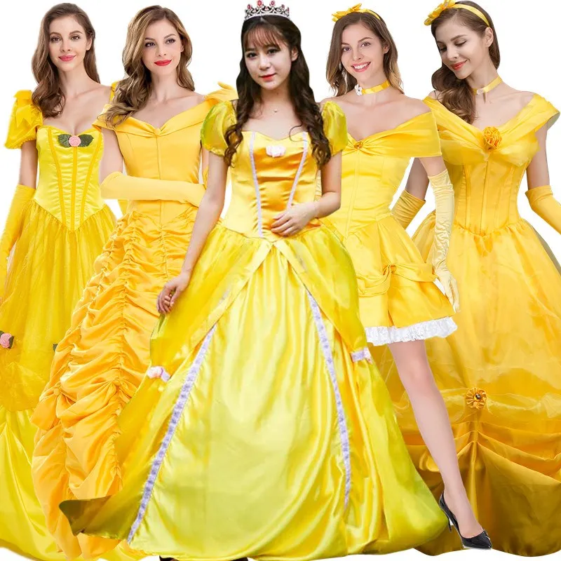 Adult Beauty And the Beast Belle Princess Skirt Halloween Cosplay Party Performance Dress Women's Traditional Costume Stage Wear
Adult Beauty And the Beast Belle Princess Skirt Halloween Cosplay Party Performance Dress Women's Traditional Costume Stage Wear