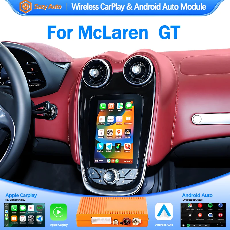 Автомобильный декодер-бокс с Linux-интерфейсом для McLaren 540C/570/GT 2015-2021: беспроводной Apple CarPlay и Android Auto (AirPlay)
Автомобильный декодер-бокс с Linux-интерфейсом для McLaren 540C/570/GT 2015-2021: беспроводной Apple CarPlay и Android Auto (AirPlay)