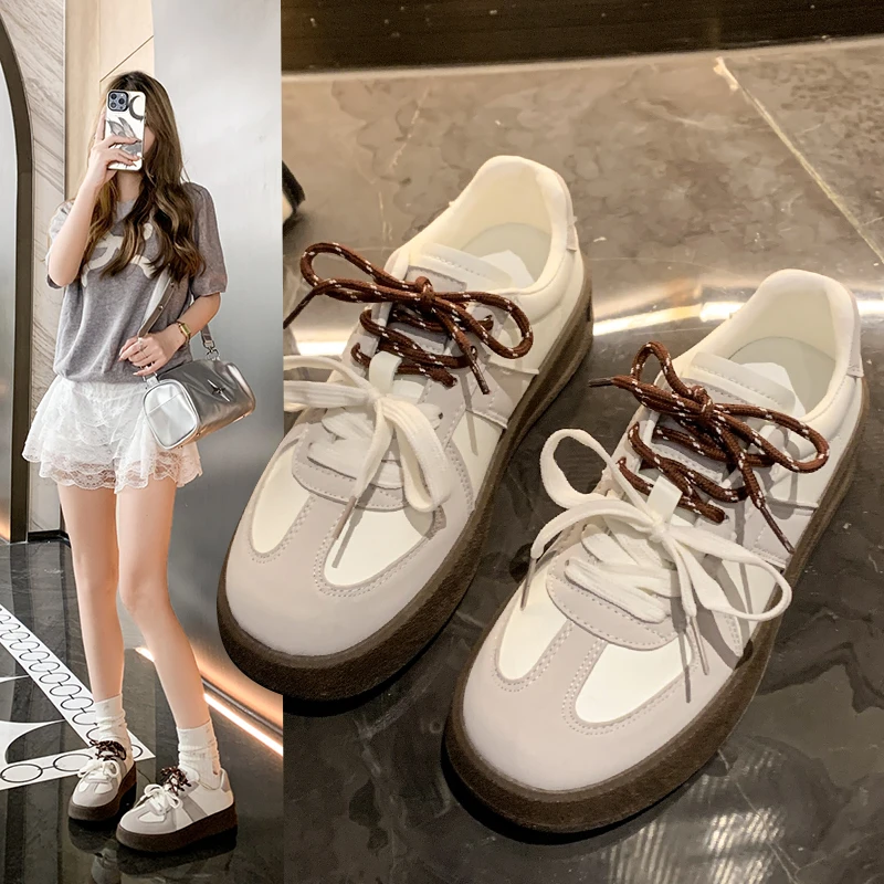 New Retro Style Sneakers Cross-tied Comfortable Casual Flats Shoes Woman High Quality Sports Shoes Female Sneakers Zapatos Mujer
New Retro Style Sneakers Cross-tied Comfortable Casual Flats Shoes Woman High Quality Sports Shoes Female Sneakers Zapatos Mujer