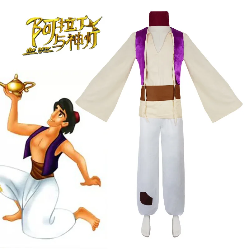 Aladdin Prince Performance Costume Halloween Role Play Thousand And One Nights Cosplay Lamp Genie Outfit Polyester Fiber
Aladdin Prince Performance Costume Halloween Role Play Thousand And One Nights Cosplay Lamp Genie Outfit Polyester Fiber