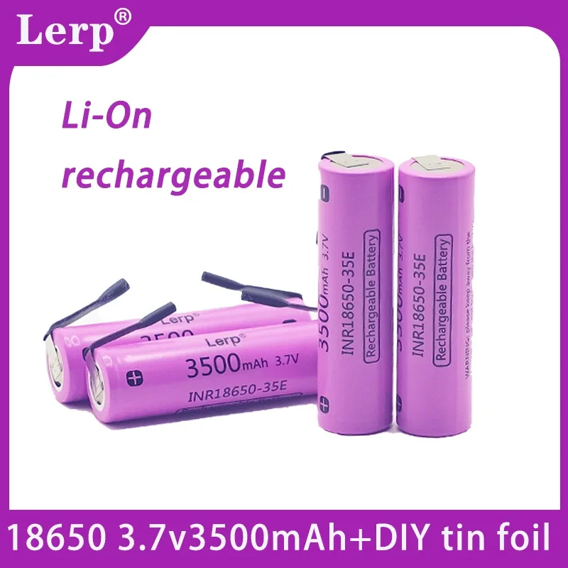 18650 Lithium-Ion Rechargeable Battery 3.7V 3500mAh DIY Nickel Battery for Electronics
18650 Lithium-Ion Rechargeable Battery 3.7V 3500mAh DIY Nickel Battery for Electronics