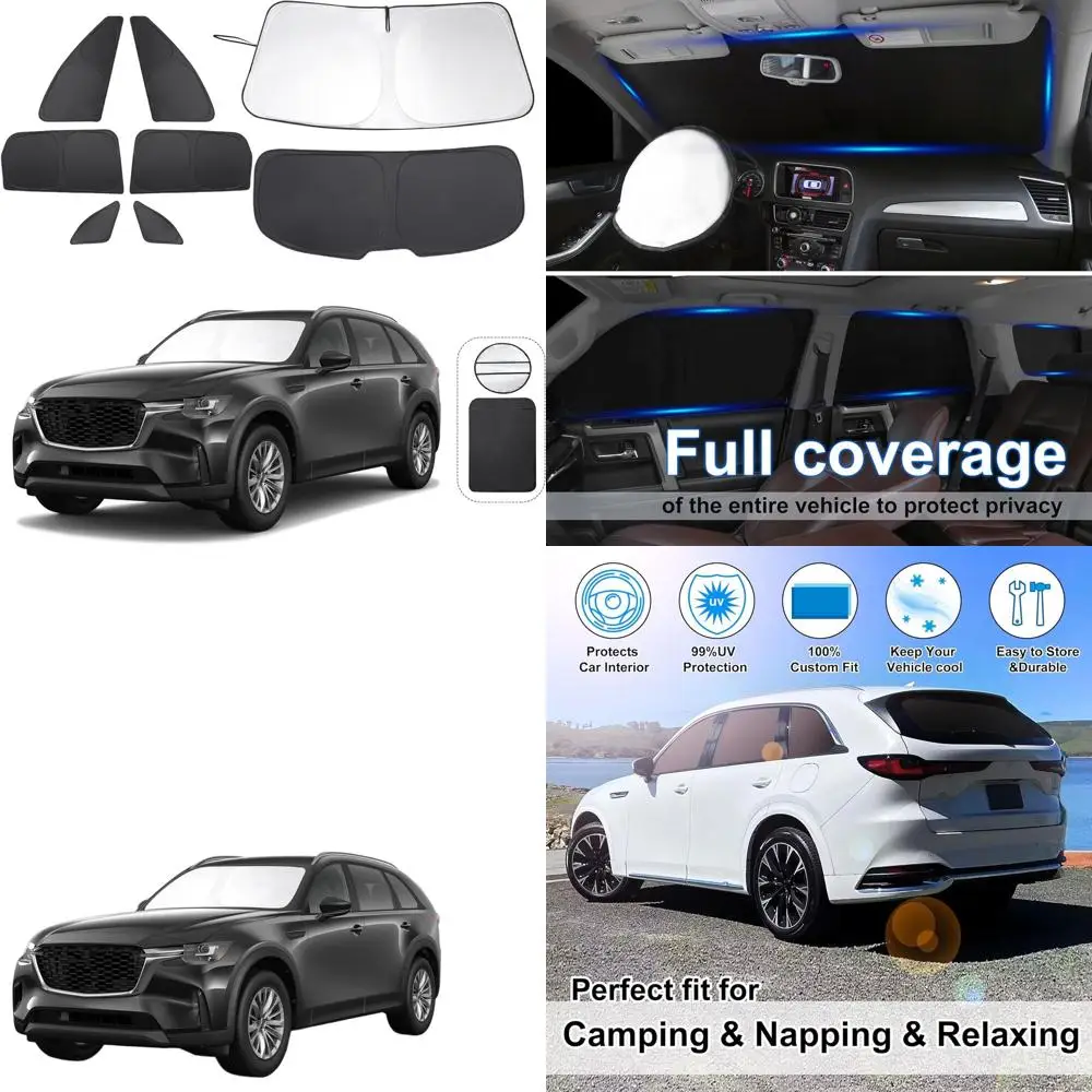 Настраиваемый складной солнцезащитный козырек для 2024-2026 CX-90, полный комплект для боковых и задних окон, улучшает конфиденциальность и сохранение прохладу автомобиля.
Настраиваемый складной солнцезащитный козырек для 2024-2026 CX-90, полный комплект для боковых и задних окон, улучшает конфиденциальность и сохранение прохладу автомобиля.