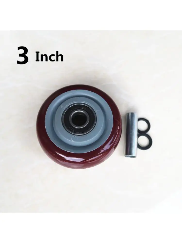 1 Pc 3 Inch Caster Single Wheel Jujube Red Double Bearing Pu Wear-resistant Flat Driver Cart
1 Pc 3 Inch Caster Single Wheel Jujube Red Double Bearing Pu Wear-resistant Flat Driver Cart
