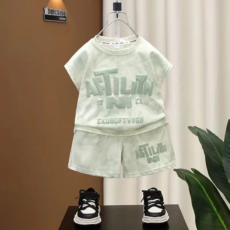 New Kids Summer Clothes Set Short Sleeve Cotton Shirt+Shorts 2pcs Suit Baby Boys Girls Outfits Fashion Casual Sport Clothing
New Kids Summer Clothes Set Short Sleeve Cotton Shirt+Shorts 2pcs Suit Baby Boys Girls Outfits Fashion Casual Sport Clothing