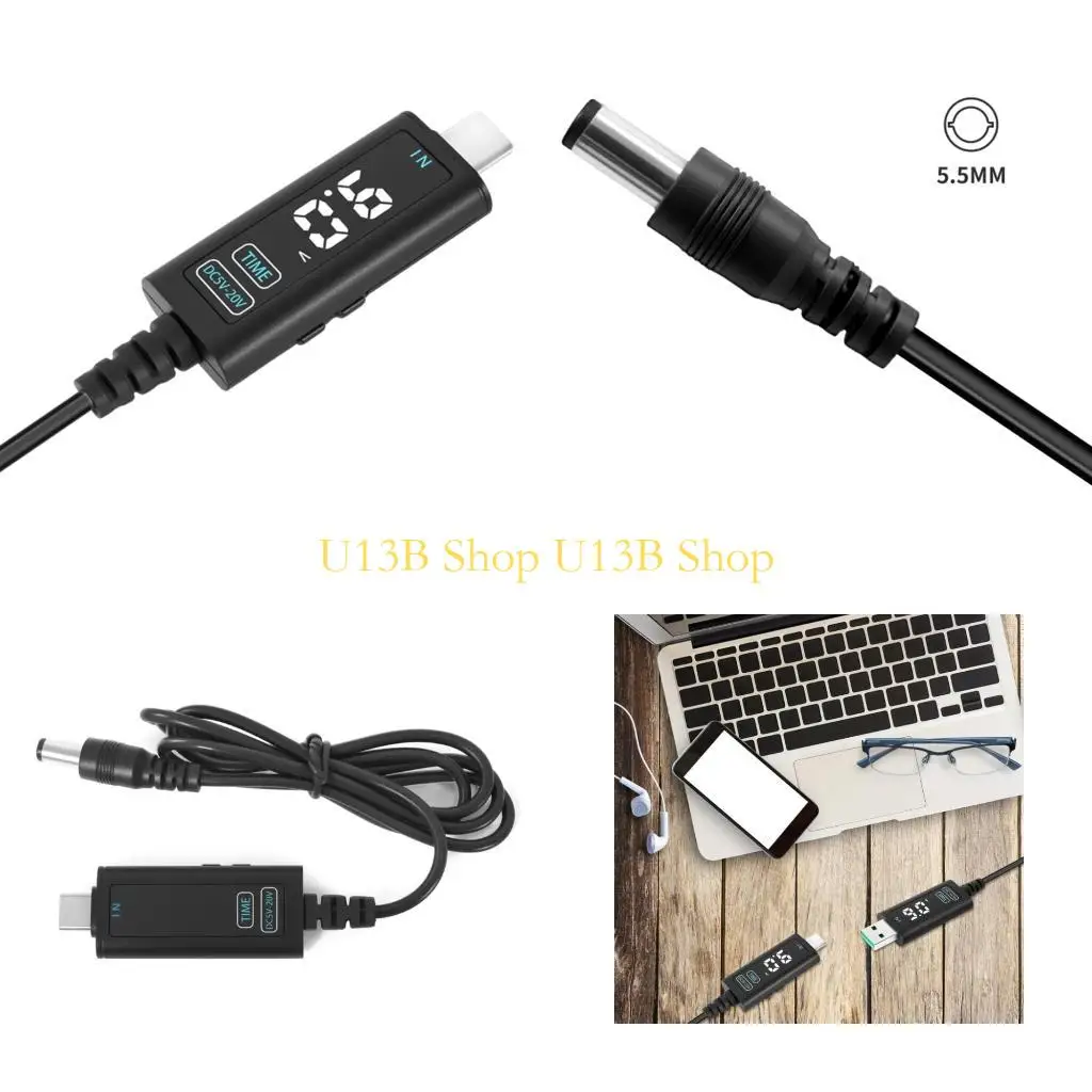 U13B DC5.5mm Quick Install Charging Cable USB/Type C Optional for Routers Laptops Tool less Connection Durability ABS Housing
U13B DC5.5mm Quick Install Charging Cable USB/Type C Optional for Routers Laptops Tool less Connection Durability ABS Housing