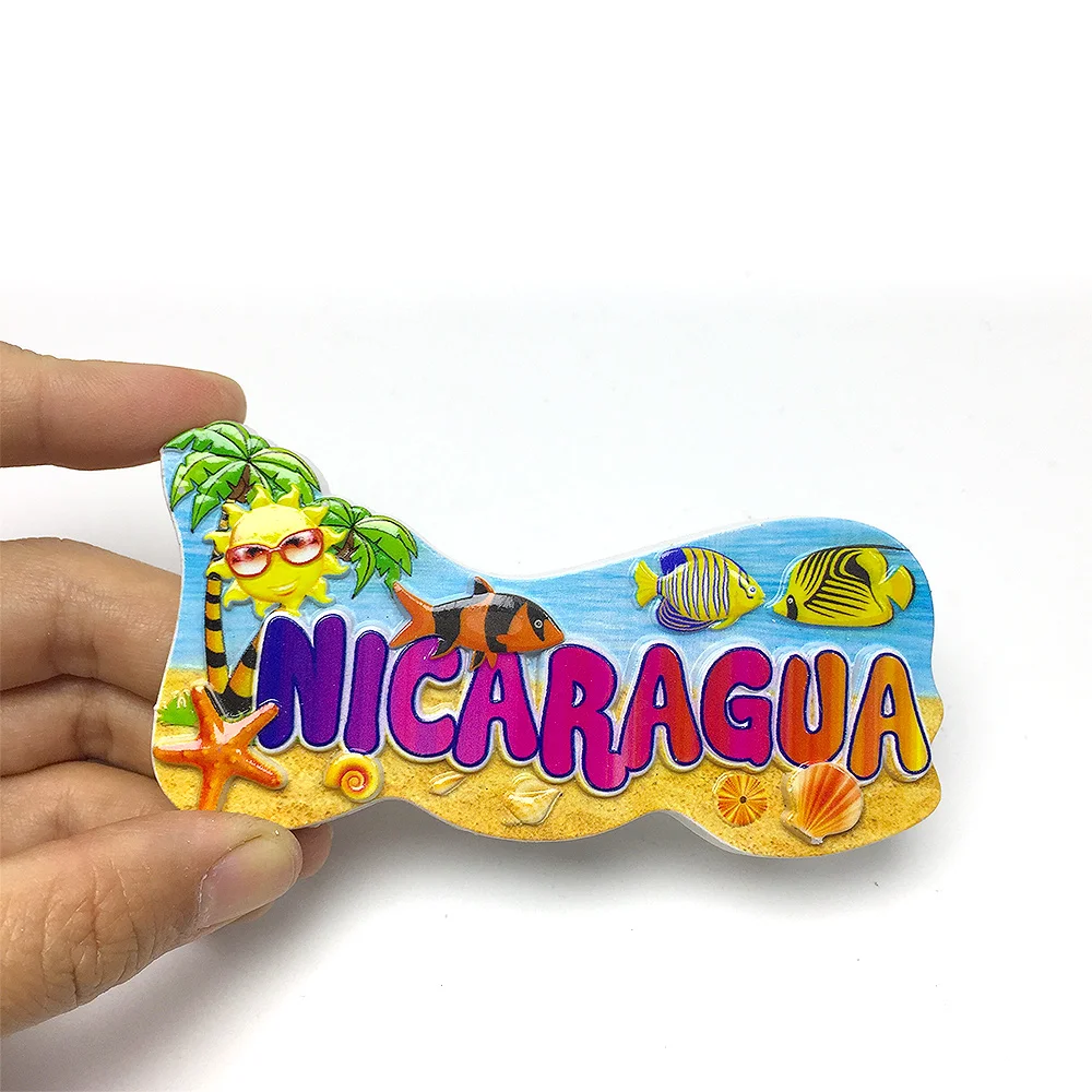 Nicaragua Themed Resin Fridge Magnet - Colorful Tropical Design - Perfect Home Decor Gift
Nicaragua Themed Resin Fridge Magnet - Colorful Tropical Design - Perfect Home Decor Gift