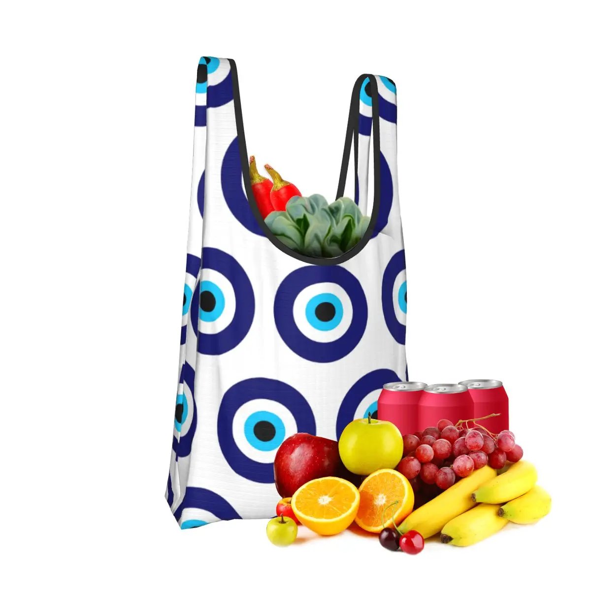 Magic Eye Five Set Evil Ey Shopping Bag Portable Tote Bags Reusable Shoulder Shopper Bag Groceries Handbag
Magic Eye Five Set Evil Ey Shopping Bag Portable Tote Bags Reusable Shoulder Shopper Bag Groceries Handbag