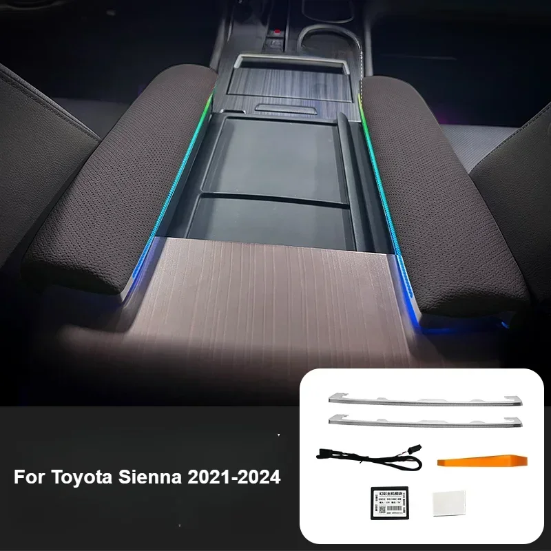 Для Toyota Sienna 2021-2024 центральный подлокотник-ящик светильник Led 64 цветов приложение для управления окружающим освещением аксессуары
Для Toyota Sienna 2021-2024 центральный подлокотник-ящик светильник Led 64 цветов приложение для управления окружающим освещением аксессуары