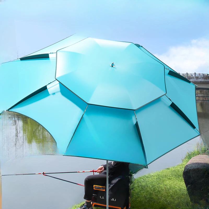 Rainproof large fishing umbrella, windproof three-fold, portable and multi-directional
Rainproof large fishing umbrella, windproof three-fold, portable and multi-directional
