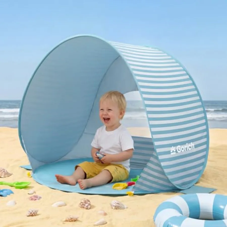 Pop Up Baby Beach Tent with UPF50+ UV Protection, Portable Toddler Sun Shelter with Mesh Ventilation, Lightweight and Foldable
Pop Up Baby Beach Tent with UPF50+ UV Protection, Portable Toddler Sun Shelter with Mesh Ventilation, Lightweight and Foldable
