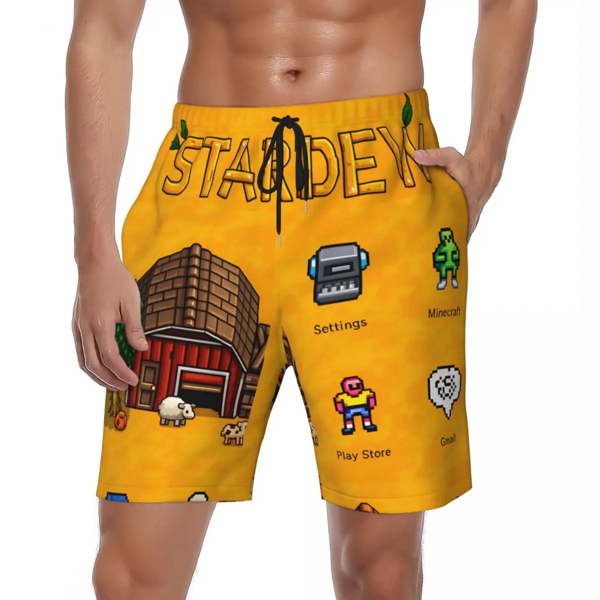 Stardew Valley Video Game Gym Shorts Summer Sports Fitness Beach Shorts Men's Quick Drying Vintage Large Size Swim Trunks
Stardew Valley Video Game Gym Shorts Summer Sports Fitness Beach Shorts Men's Quick Drying Vintage Large Size Swim Trunks