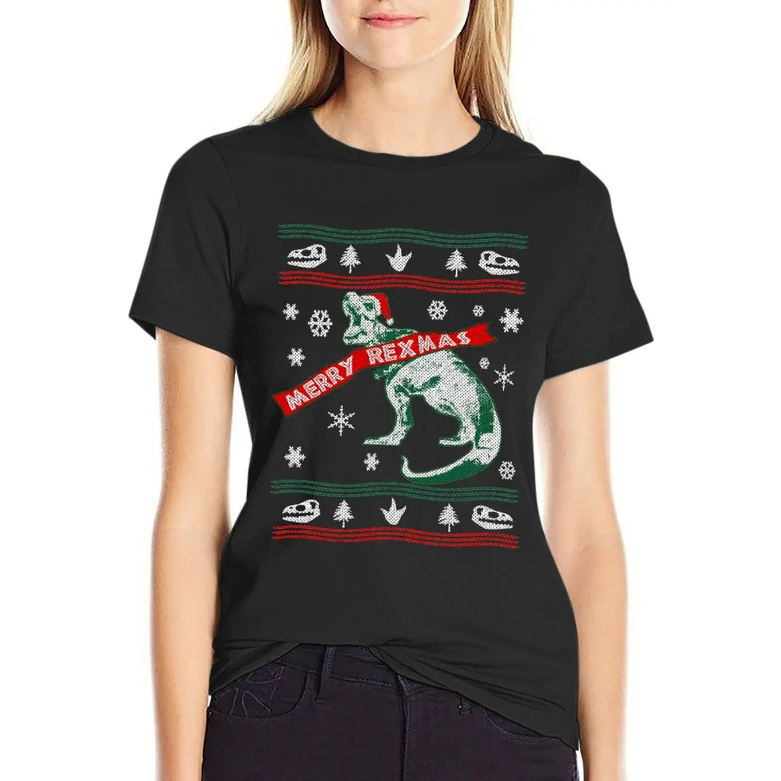 A Very Merry REXmas T-Shirt cute clothes korean fashion summer clothes Women's tops
A Very Merry REXmas T-Shirt cute clothes korean fashion summer clothes Women's tops