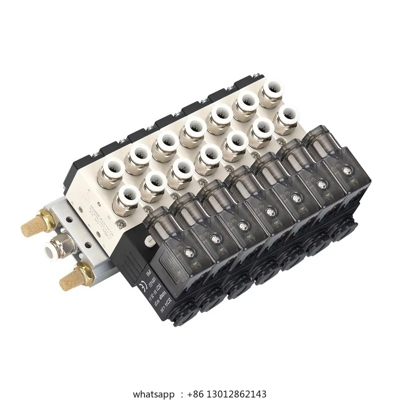 Pneumatic solenoid valve block module valve island 4V210
Pneumatic solenoid valve block module valve island 4V210