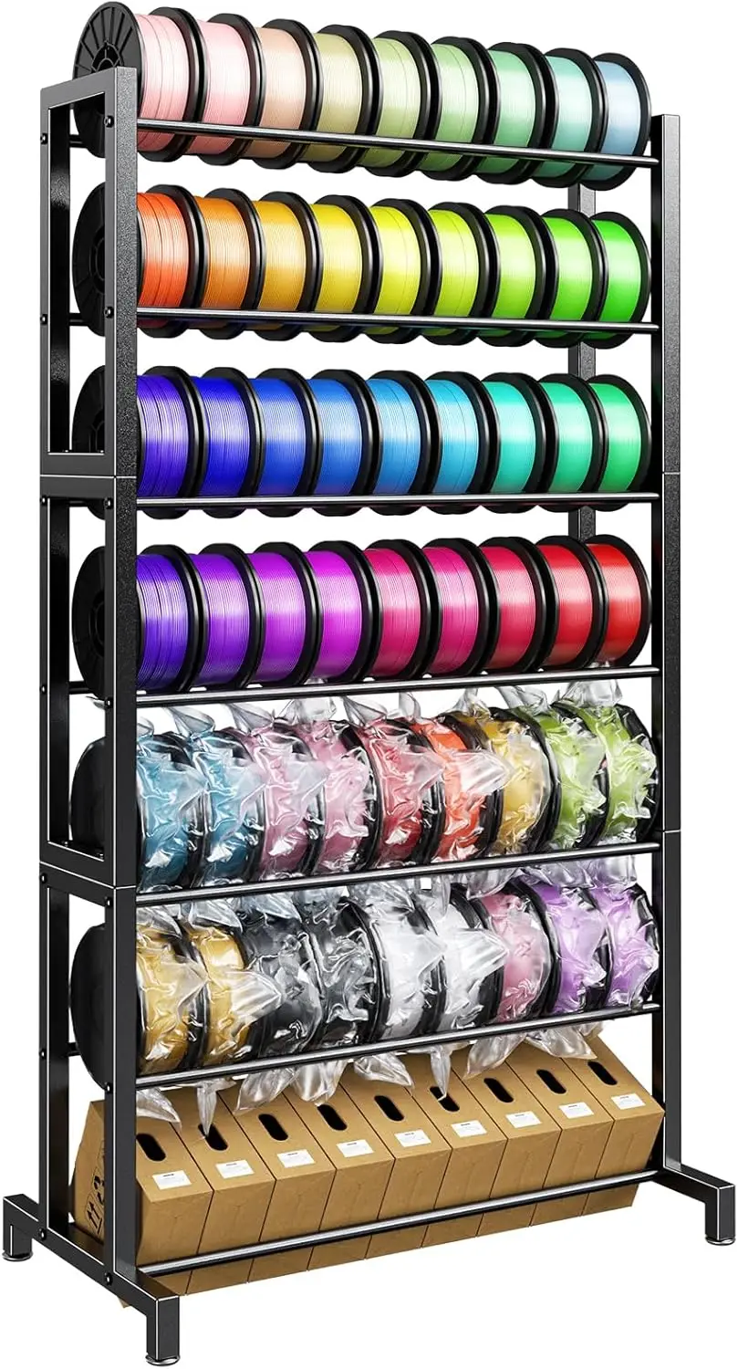 Heavy Duty 7-Tier Filament Storage Rack Holds 63 Spools for Home Office Workshop School
Heavy Duty 7-Tier Filament Storage Rack Holds 63 Spools for Home Office Workshop School