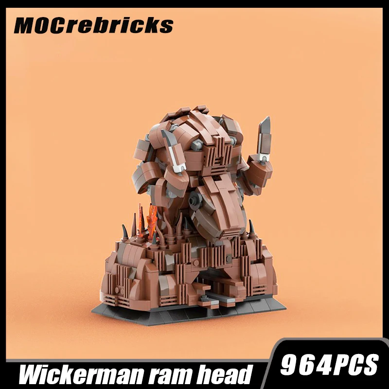MOC-74296 Famous Classical Movies Wickerman Ram Head Building Model Building Block Assembly Brick Toy Children's Gifts
MOC-74296 Famous Classical Movies Wickerman Ram Head Building Model Building Block Assembly Brick Toy Children's Gifts