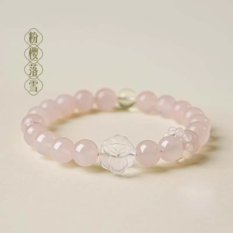 2026 New Chinese Style Natural Grapefruit Pink Crystal Bracelet Attract Romantic Love White Crystal Beaded Bracelet For Women Hi
2026 New Chinese Style Natural Grapefruit Pink Crystal Bracelet Attract Romantic Love White Crystal Beaded Bracelet For Women Hi