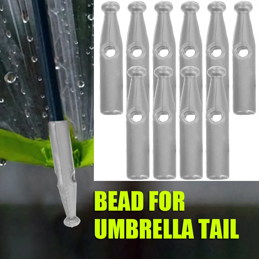10 Pcs Umbrella Bead Accessories Tail Beads Replacement Repair Parts Rib Cage Head for Rain Plastic Outdoor Personal Miss Tips
10 Pcs Umbrella Bead Accessories Tail Beads Replacement Repair Parts Rib Cage Head for Rain Plastic Outdoor Personal Miss Tips
