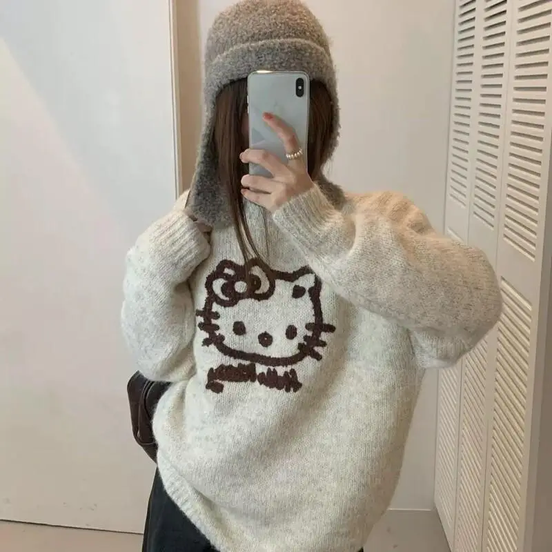 Sanrio Hello Kitty, женская одежда, ансамбли, популярная корейская женская одежда, теплый костюм, спортивный комплект, брюки из двух предметов
Sanrio Hello Kitty, женская одежда, ансамбли, популярная корейская женская одежда, теплый костюм, спортивный комплект, брюки из двух предметов