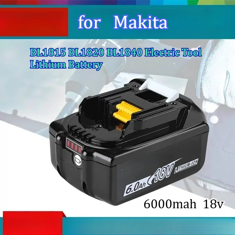 Аккумулятор 6000 мАч, совместимый с Makita Style 18v6. Аккумулятор литиевый BL1815 BL1820 BL1840 для электроинструментов, многомодельный, с увеличенным временем работы
Аккумулятор 6000 мАч, совместимый с Makita Style 18v6. Аккумулятор литиевый BL1815 BL1820 BL1840 для электроинструментов, многомодельный, с увеличенным временем работы