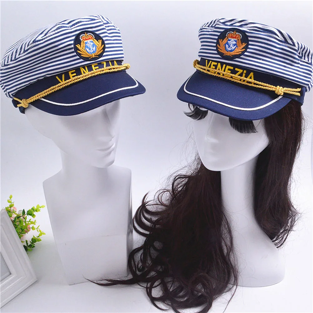 1pc Sailor Captain Hat Nautical Stripe Navy Cap Lightweight Adjustable Blue Costume Ship Headwear Cosplay Gift
1pc Sailor Captain Hat Nautical Stripe Navy Cap Lightweight Adjustable Blue Costume Ship Headwear Cosplay Gift