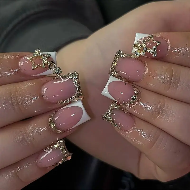 24pcs Sweet Cool Square Press on Nails French Leopard Acrylic Nails 3D Bow Fake Nails Glitter Rhinestone Sparkle False Nail Tip
24pcs Sweet Cool Square Press on Nails French Leopard Acrylic Nails 3D Bow Fake Nails Glitter Rhinestone Sparkle False Nail Tip