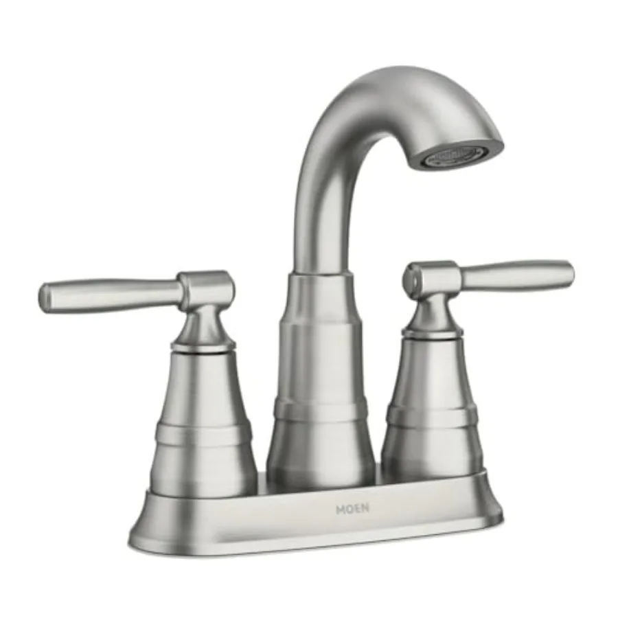 Halle Spot Resist Brushed Nickel Two-Handle Centerset Bathroom Sink Faucet with Drain Assembly, 84971SRN
Halle Spot Resist Brushed Nickel Two-Handle Centerset Bathroom Sink Faucet with Drain Assembly, 84971SRN