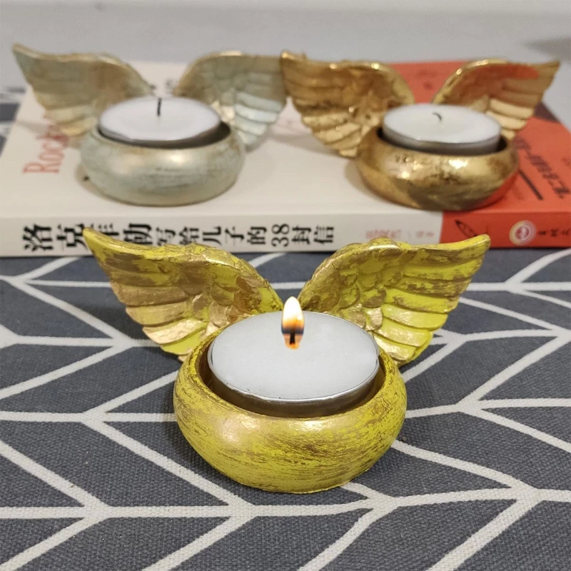 Angel Wings Holder Resin Statue Home Decoration Prayer Candlestick for Home Wedding Christmas Church Memorial Gifts
Angel Wings Holder Resin Statue Home Decoration Prayer Candlestick for Home Wedding Christmas Church Memorial Gifts