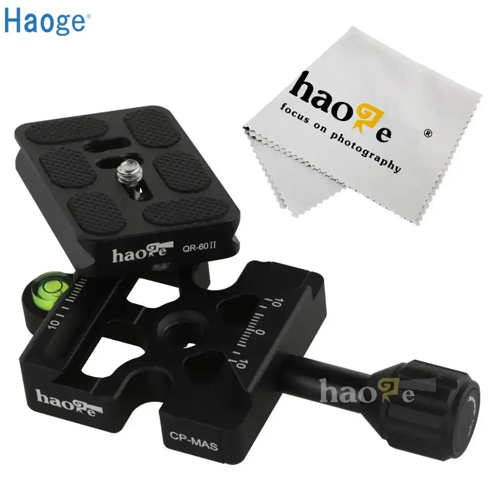Haoge Quick Release Clamp +60mm Plate for Manfrotto Arca-Swiss RRS Sunwayfoto Ball Head
Haoge Quick Release Clamp +60mm Plate for Manfrotto Arca-Swiss RRS Sunwayfoto Ball Head