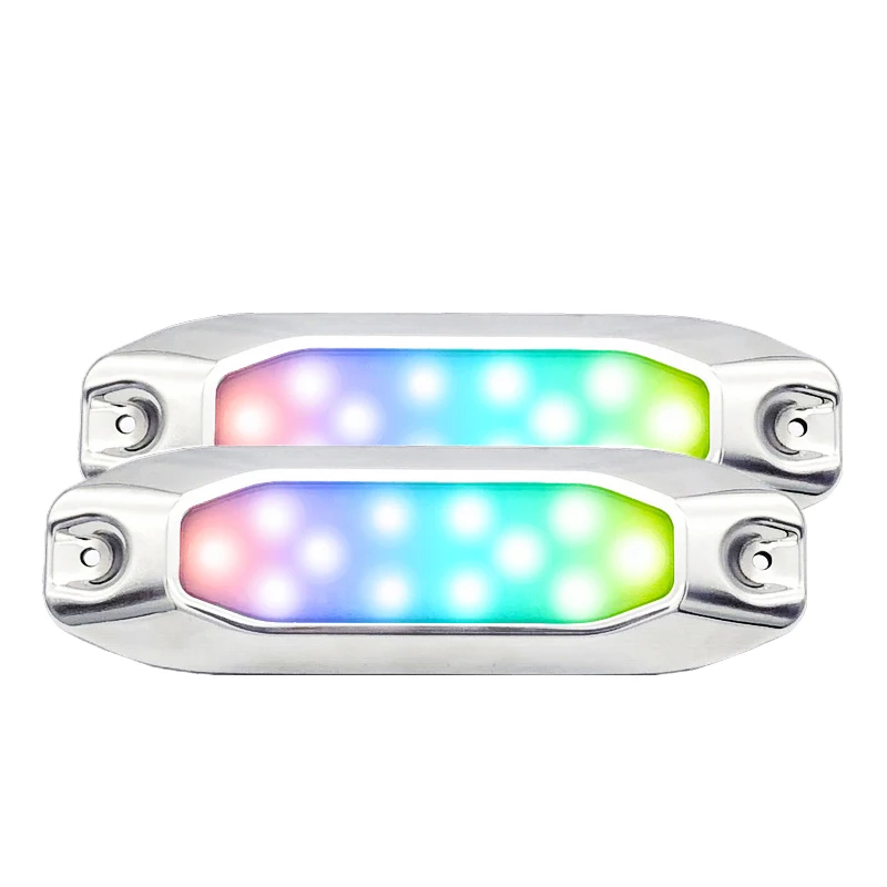 2PCS 7" RGB Multi-Color LED Marine Dock Fishing Underwater Color Changing Strobe Lights for Boat Yacht 316G SS
2PCS 7" RGB Multi-Color LED Marine Dock Fishing Underwater Color Changing Strobe Lights for Boat Yacht 316G SS